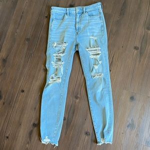 American Eagle Light Wash Highest Rise Jegging